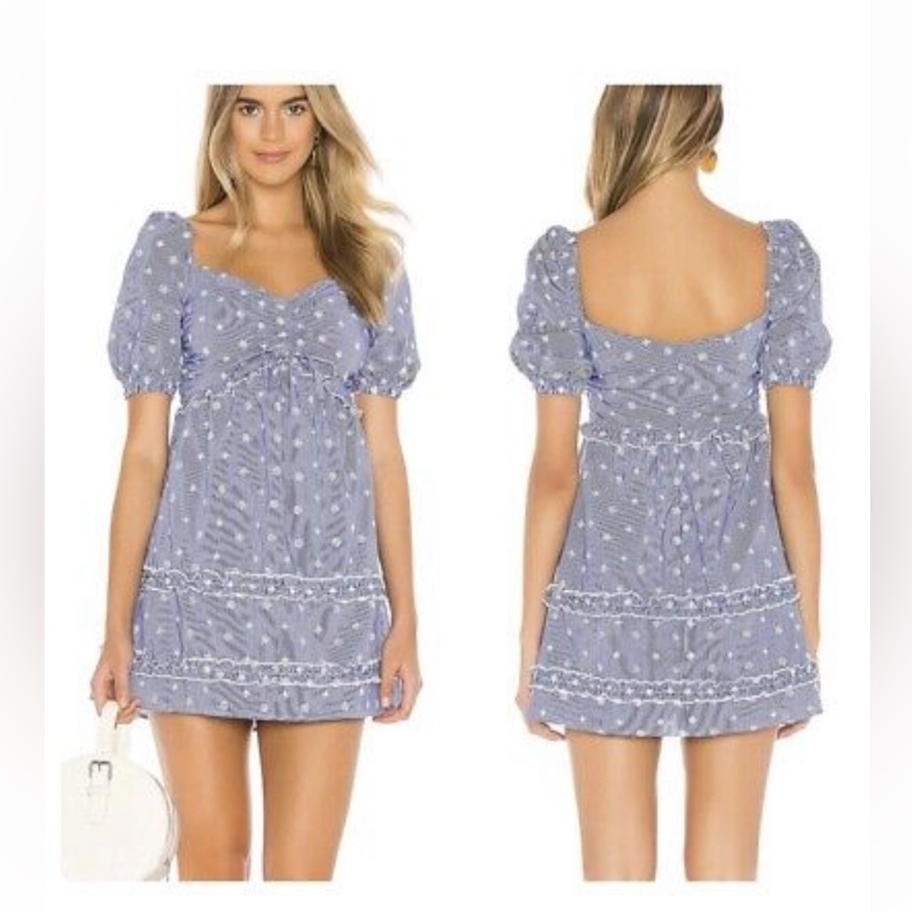 Tularosa blue and white sundress, Medium